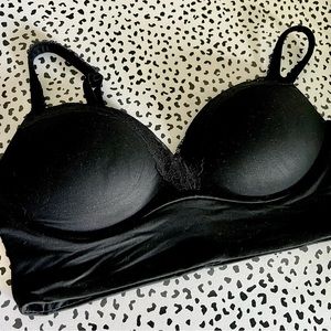VS Padded No Wire Lounge Bra 36C Black